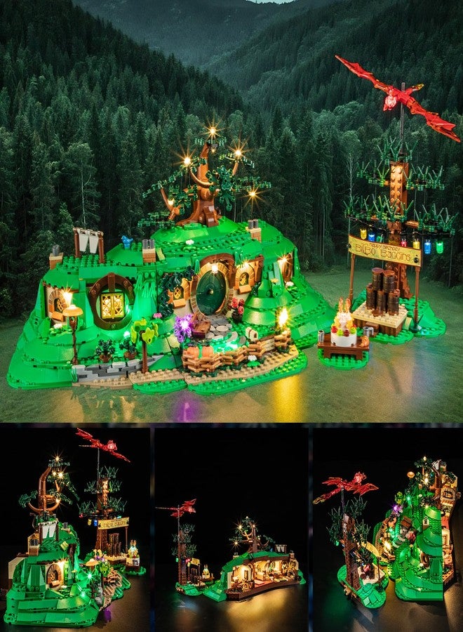 YEABRICKS LED Light for 10354 Lord of The Rings The Shire Building Blocks Model (Building Set NOT Included) - Image 5